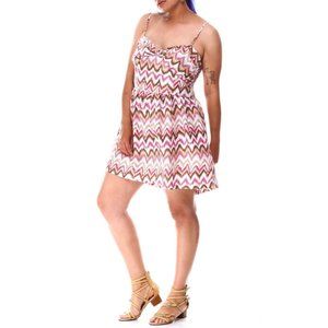 Allover Design Pattern Print Mini Dress [Plus Sizes], Brand New
